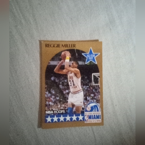 John Stockton and Reggie Miller card 2pack Miami all-star-weekend 1990 NBA HOOPS - Picture 3 of 3